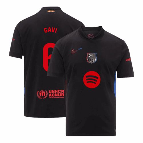 GAVI #6 Barcelona Away Soccer Jersey- Spotify Logo Without Text