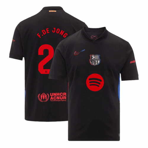 F.DE JONG #21 Barcelona Away Soccer Jersey- Spotify Logo Without Text