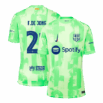 F.DE JONG #21 Barcelona Third Away Soccer Jersey - UCL