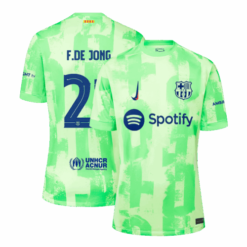 F.DE JONG #21 Barcelona Third Away Soccer Jersey - UCL