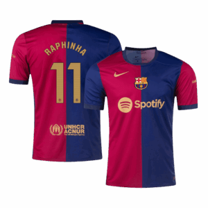 RAPHINHA #11 Barcelona Home Soccer Jersey