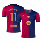 RAPHINHA #11 Barcelona Home Soccer Jersey - Spotify Logo Without Text