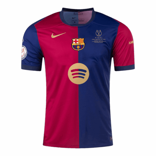 Barcelona Home Soccer Jersey - Copa del Rey Final
