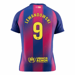 LEWANDOWSKI #9 Barcelona Home Soccer Jersey 2025/26 - Image 2