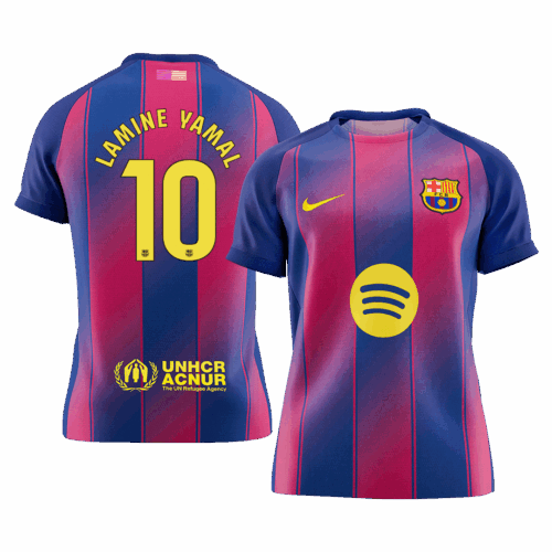 LAMINE YAMAL #10 Barcelona Home Soccer Jersey 2025/26