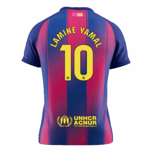 LAMINE YAMAL #10 Barcelona Home Soccer Jersey 2025/26 - Image 2