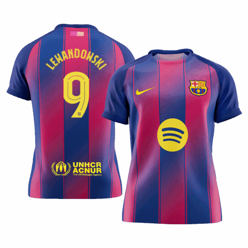LEWANDOWSKI #9 Barcelona Home Soccer Jersey 2025/26 -UCL