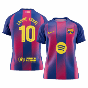 LAMINE YAMAL #10 Barcelona Home Soccer Jersey 2025/26 -UCL