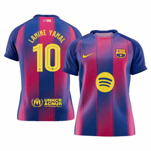 LAMINE YAMAL #10 Barcelona Home Soccer Jersey 2025/26 -UCL
