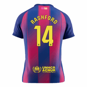 RASHFORD #14 Barcelona Home Soccer Jersey 2025/26 - Image 2