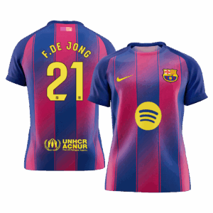 F.DE JONG #21 Barcelona Home Soccer Jersey 2025/26