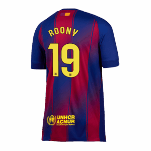 ROONY #19 Barcelona Home Soccer Jersey 2025/26 - Image 3