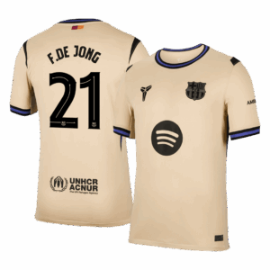 F.DE JONG #21 Barcelona Away Soccer Jersey 2025/26 -UCL