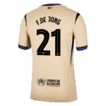 F.DE JONG #21 Barcelona Away Soccer Jersey 2025/26 -UCL