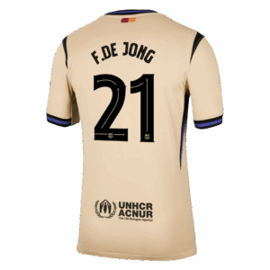F.DE JONG #21 Barcelona Away Soccer Jersey 2025/26 -UCL - Image 3