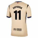 RAPHINHA #11 Barcelona Away Soccer Jersey 2025/26 -UCL