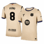 PEDRI #8 Barcelona Away Soccer Jersey 2025/26 -UCL