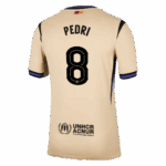 PEDRI #8 Barcelona Away Soccer Jersey 2025/26 -UCL