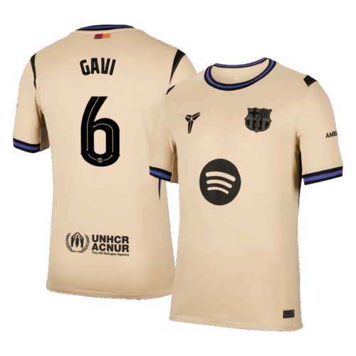 GAVI #6 Barcelona Away Soccer Jersey 2025/26 -UCL