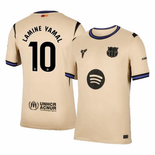 LAMINE YAMAL #10 Barcelona Away Soccer Jersey 2025/26