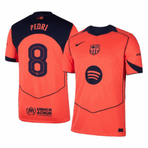PEDRI #8 Barcelona Third Away Soccer Jersey 2025/26 -UCL