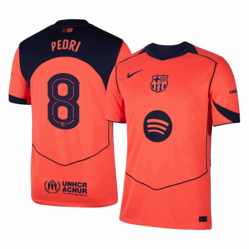PEDRI #8 Barcelona Third Away Soccer Jersey 2025/26 -UCL