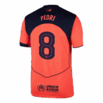 PEDRI #8 Barcelona Third Away Soccer Jersey 2025/26 -UCL
