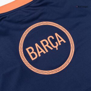 Barcelona Pre-Match Soccer Jersey 2025/26 Orange&Black - Image 11
