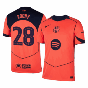 ROONY #28 Barcelona Third Away Soccer Jersey 2025/26