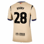 ROONY #28 Barcelona Away Soccer Jersey 2025/26