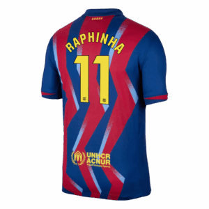 RAPHINHA #11 Barcelona Fourth Away Soccer Jersey 2025/26 - Image 3