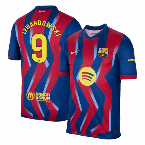 LEWANDOWSKI #9 Barcelona Fourth Away Soccer Jersey 2025/26