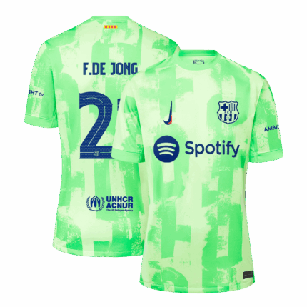 F.DE JONG #21 Barcelona Third Away Soccer Jersey -UCL