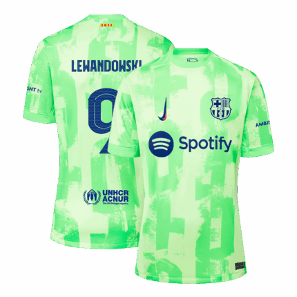 LEWANDOWSKI #9 Barcelona Third Away Soccer Jersey -UCL