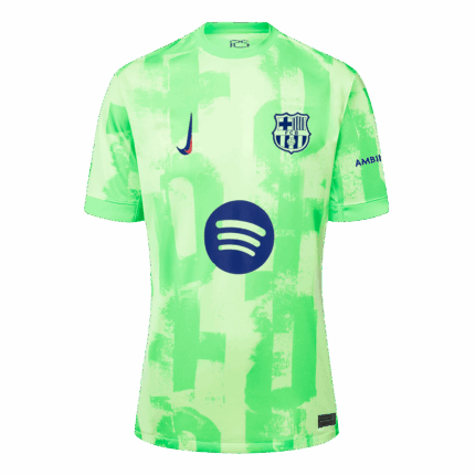 Barcelona Third Away Soccer Jersey - Spotify Logo Without Text