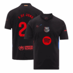 F.DE JONG #21 Barcelona Away Soccer Jersey - Spotify Logo Without Text