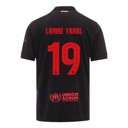 LAMINE YAMAL #19 Barcelona Away Soccer Jersey -UCL