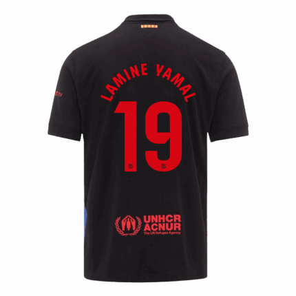 LAMINE YAMAL #19 Barcelona Away Soccer Jersey