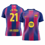 F.DE JONG #21 Barcelona Home Soccer Jersey 2025/26 - UCL