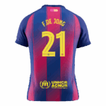 F.DE JONG #21 Barcelona Home Soccer Jersey 2025/26 - UCL - Image 2
