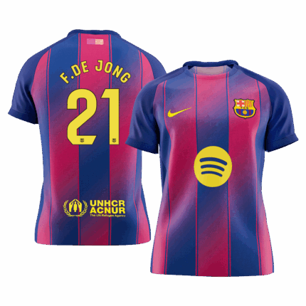 F.DE JONG #21 Barcelona Home Soccer Jersey 2025/26