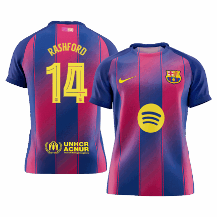 RASHFORD #14 Barcelona Home Soccer Jersey 2025/26 - UCL