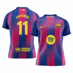 RAPHINHA #11 Barcelona Home Soccer Jersey 2025/26 - UCL