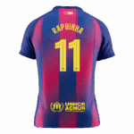 RAPHINHA #11 Barcelona Home Soccer Jersey 2025/26 - UCL - Image 2