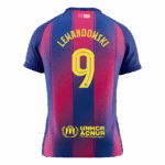 LEWANDOWSKI #9 Barcelona Home Soccer Jersey 2025/26 - UCL - Image 2