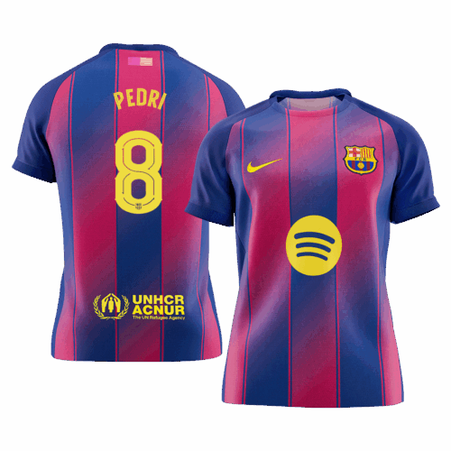 PEDRI #8 Barcelona Home Soccer Jersey 2025/26 - UCL
