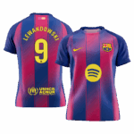 LEWANDOWSKI #9 Barcelona Home Soccer Jersey 2025/26