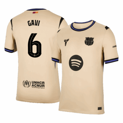 GAVI #6 Barcelona Away Soccer Jersey 2025/26 -UCL