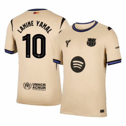 LAMINE YAMAL #10 Barcelona Away Soccer Jersey 2025/26 -UCL