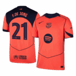 F.DE JONG #21 Barcelona Third Away Soccer Jersey 2025/26 -UCL